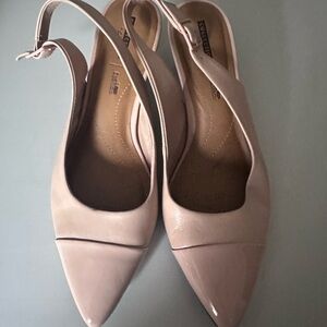 Clarks Women's Cream Slingback Heels